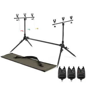 Adjustable Retractable Carp Fishing Rod Pod Stand Holder