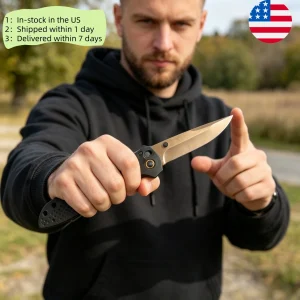Blade Aviation Aluminum Handle Axis Lock Folding Pocket Knife